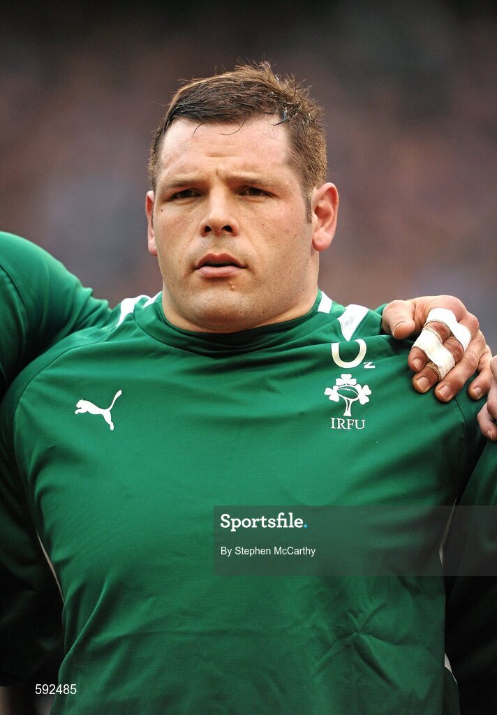 5 February 2012; Mike Ross, Ireland. RBS Six Nations Rugby Championship, Ireland v Wales, Aviva Stadium, Lansdowne Road, Dublin. Picture credit: Stephen McCarthy / SPORTSFILE