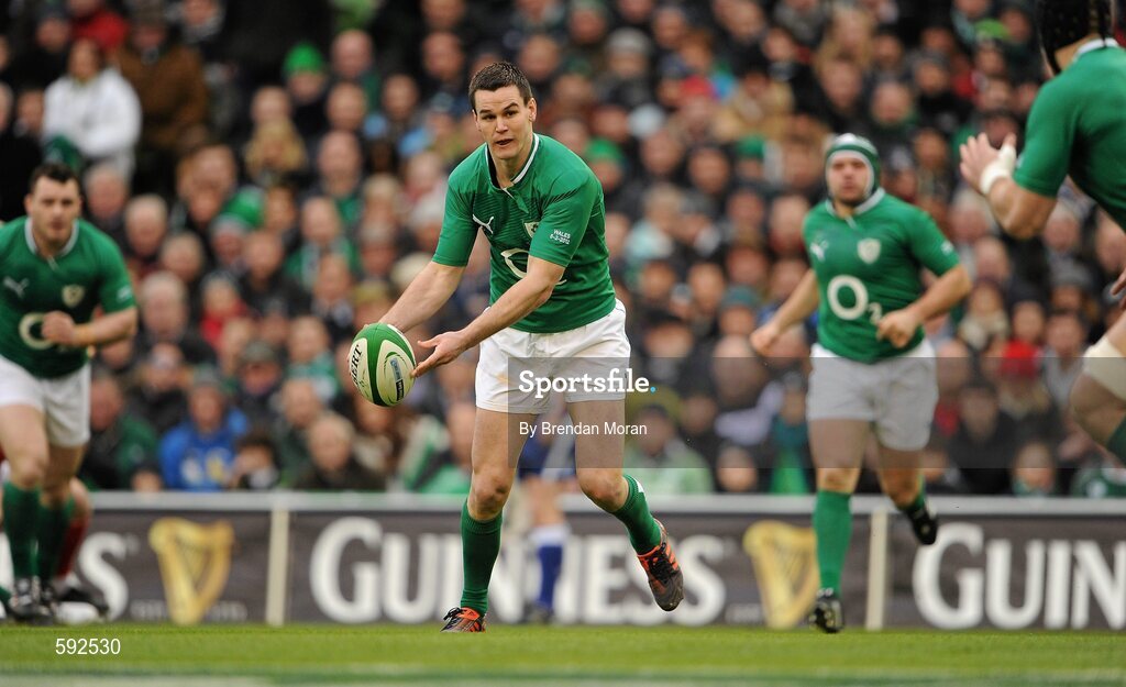 5 February 2012; Jonathan Sexton, Ireland. RBS Six Nations Rugby Championship, Ireland v Wales, Aviva Stadium, Lansdowne Road, Dublin. Picture credit: Brendan Moran / SPORTSFILE
