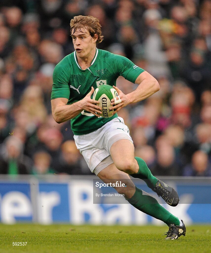 5 February 2012; Andrew Trimble, Ireland. RBS Six Nations Rugby Championship, Ireland v Wales, Aviva Stadium, Lansdowne Road, Dublin. Picture credit: Brendan Moran / SPORTSFILE
