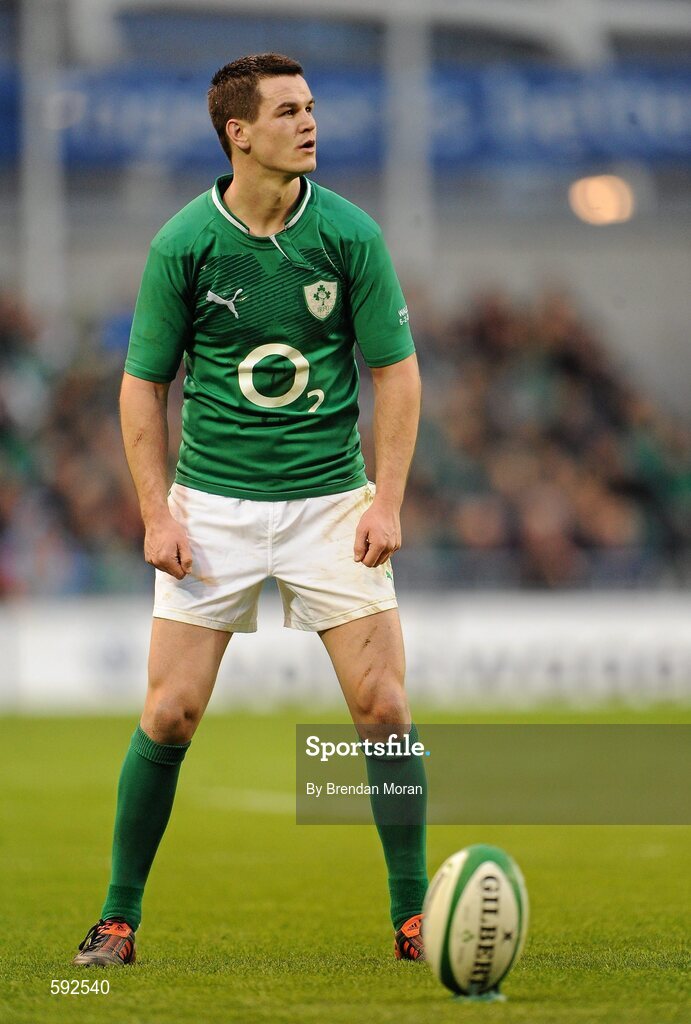 5 February 2012; Jonathan Sexton, Ireland, prepares to kick a conversion. RBS Six Nations Rugby Championship, Ireland v Wales, Aviva Stadium, Lansdowne Road, Dublin. Picture credit: Brendan Moran / SPORTSFILE