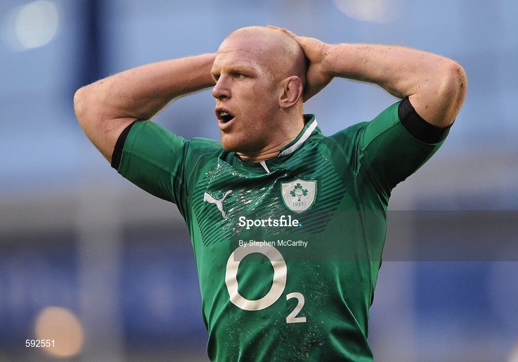 5 February 2012; Paul O'Connell, Ireland. RBS Six Nations Rugby Championship, Ireland v Wales, Aviva Stadium, Lansdowne Road, Dublin. Picture credit: Stephen McCarthy / SPORTSFILE