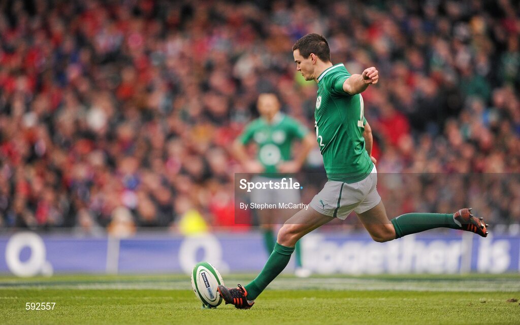 5 February 2012; Jonathan Sexton, Ireland. RBS Six Nations Rugby Championship, Ireland v Wales, Aviva Stadium, Lansdowne Road, Dublin. Picture credit: Stephen McCarthy / SPORTSFILE