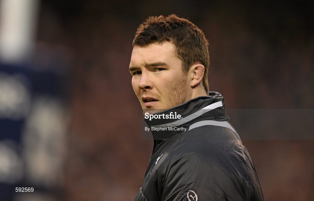 5 February 2012; Peter O'Mahony, Ireland. RBS Six Nations Rugby Championship, Ireland v Wales, Aviva Stadium, Lansdowne Road, Dublin. Picture credit: Stephen McCarthy / SPORTSFILE