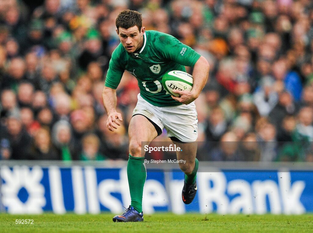 5 February 2012; Fergus McFadden, Ireland. RBS Six Nations Rugby Championship, Ireland v Wales, Aviva Stadium, Lansdowne Road, Dublin. Picture credit: Stephen McCarthy / SPORTSFILE