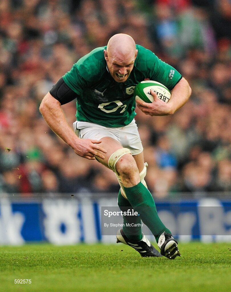 5 February 2012; Paul O'Connell, Ireland. RBS Six Nations Rugby Championship, Ireland v Wales, Aviva Stadium, Lansdowne Road, Dublin. Picture credit: Stephen McCarthy / SPORTSFILE