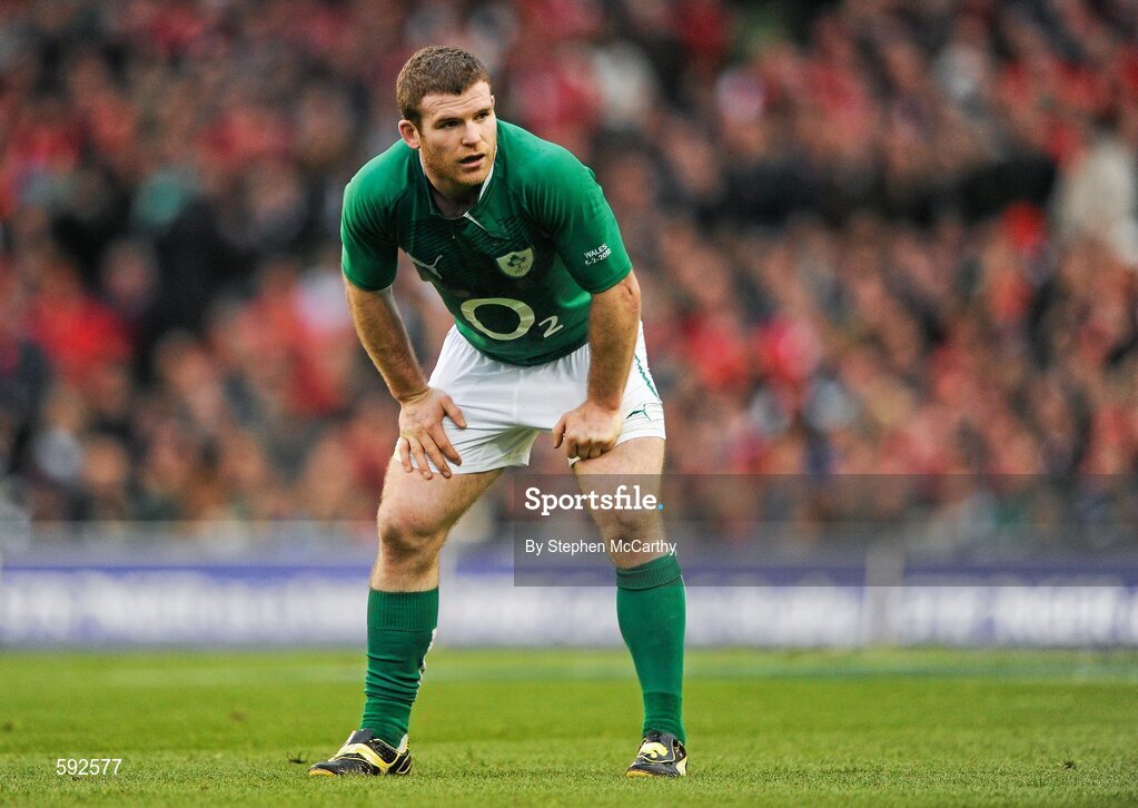 5 February 2012; Gordon D'Arcy, Ireland. RBS Six Nations Rugby Championship, Ireland v Wales, Aviva Stadium, Lansdowne Road, Dublin. Picture credit: Stephen McCarthy / SPORTSFILE