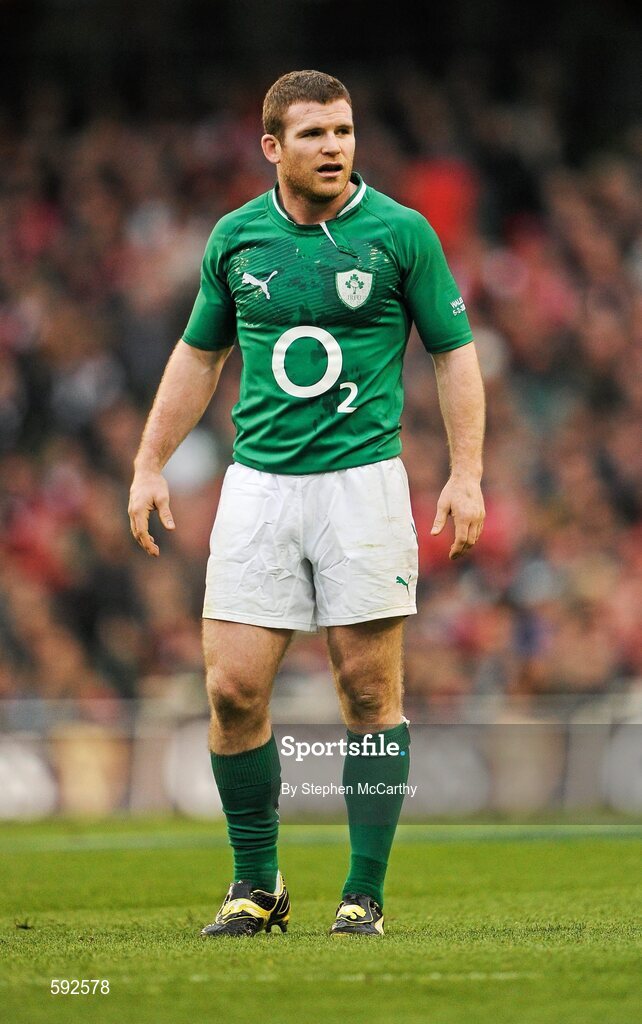 5 February 2012; Gordon D'Arcy, Ireland. RBS Six Nations Rugby Championship, Ireland v Wales, Aviva Stadium, Lansdowne Road, Dublin. Picture credit: Stephen McCarthy / SPORTSFILE