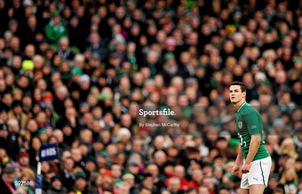 5 February 2012; Jonathan Sexton, Ireland. RBS Six Nations Rugby Championship, Ireland v Wales, Aviva Stadium, Lansdowne Road, Dublin. Picture credit: Stephen McCarthy / SPORTSFILE