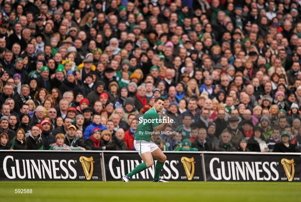 5 February 2012; Rob Kearney, Ireland. RBS Six Nations Rugby Championship, Ireland v Wales, Aviva Stadium, Lansdowne Road, Dublin. Picture credit: Stephen McCarthy / SPORTSFILE