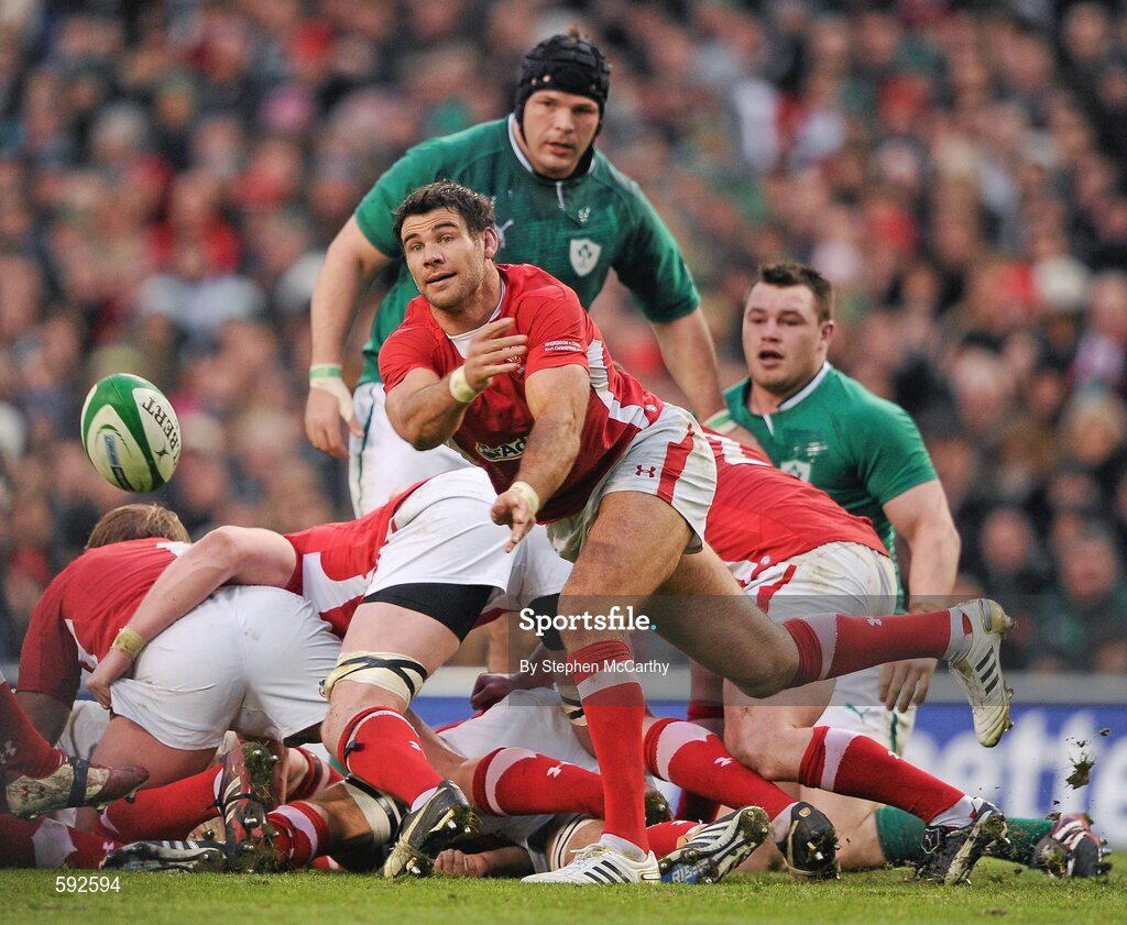 5 February 2012; Mike Phillips, Wales. RBS Six Nations Rugby Championship, Ireland v Wales, Aviva Stadium, Lansdowne Road, Dublin. Picture credit: Stephen McCarthy / SPORTSFILE
