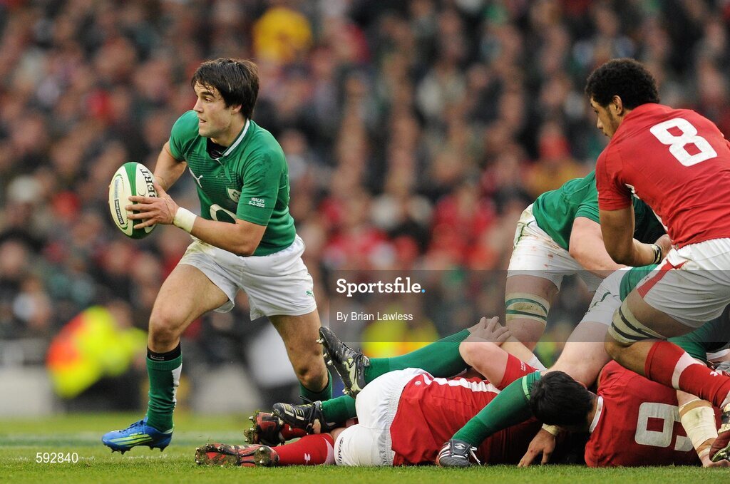 5 February 2012; Conor Murray, Ireland. RBS Six Nations Rugby Championship, Ireland v Wales, Aviva Stadium, Lansdowne Road, Dublin. Picture credit: Brian Lawless / SPORTSFILE