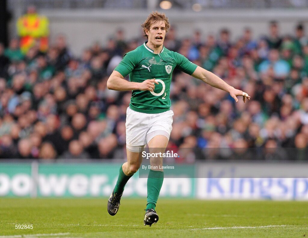 5 February 2012; Andrew Trimble, Ireland. RBS Six Nations Rugby Championship, Ireland v Wales, Aviva Stadium, Lansdowne Road, Dublin. Picture credit: Brian Lawless / SPORTSFILE