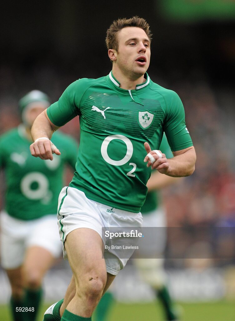 5 February 2012; Tommy Bowe, Ireland. RBS Six Nations Rugby Championship, Ireland v Wales, Aviva Stadium, Lansdowne Road, Dublin. Picture credit: Brian Lawless / SPORTSFILE