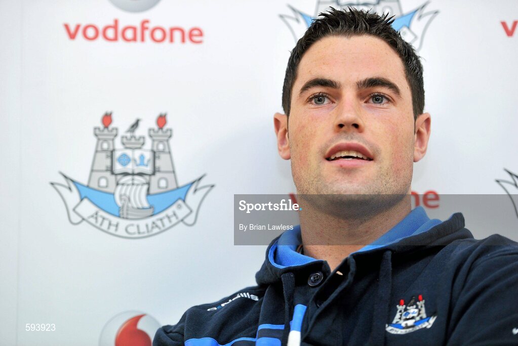 10 February 2012; Ross McConnell during a press conference ahead of their Allianz Football League, Division 1, Round 2, match against Mayo on Saturday. Dublin Football Squad Press Conference, St Clare's, DCU, Ballymun, Dublin. Picture credit: Brian Lawless / SPORTSFILE