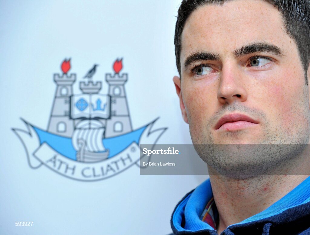 10 February 2012; Ross McConnell during a press conference ahead of their Allianz Football League, Division 1, Round 2, match against Mayo on Saturday. Dublin Football Squad Press Conference, St Clare's, DCU, Ballymun, Dublin. Picture credit: Brian Lawless / SPORTSFILE