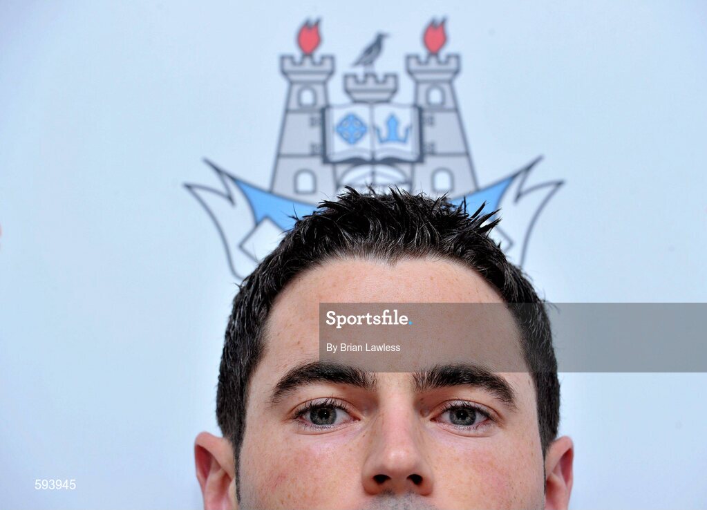 10 February 2012; Ross McConnell during a press conference ahead of their Allianz Football League, Division 1, Round 2, match against Mayo on Saturday. Dublin Football Squad Press Conference, St Clare's, DCU, Ballymun, Dublin. Picture credit: Brian Lawless / SPORTSFILE