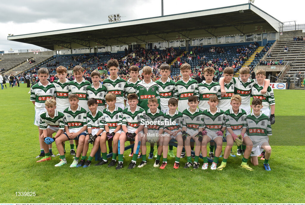 25 June 2017; The Portlaois GAA Club, Co. Laois team before the Boys Division 1 Final at the John West Peile na nÓg national competition which took place this weekend across Cavan, Fermanagh and Monaghan. This is the second year that the Féile na nGael and Féile Peile na nÓg have been sponsored by John West, one of the world’s leading suppliers of fish. The competition gives up-and-coming GAA superstars the chance to participate and play in their respective Féile tournament, at a level which suits their age, skills and strengths.   Photo by Matt Browne/Sportsfile