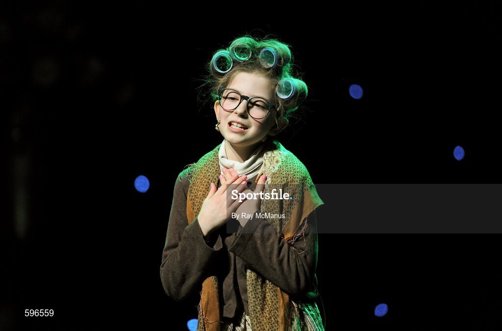 18 February 2012; Roisín Ní Bhrádaig, St Patrick's GAA Club, Palmerstown, Dublin, performing in the 'Recitation / Storytelling' competition in the All-Ireland Scór na nÓg Final 2012. Roisín ultimately won the National title. Royal Theatre & Events Centre, Castlebar, Co. Mayo. Picture credit: Ray McManus / SPORTSFILE