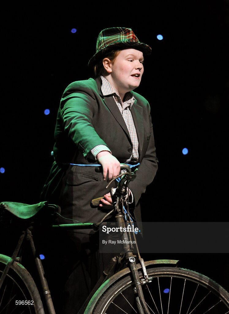 18 February 2012; Tracey Cronin, Iveleary GAA Club, Co. Cork, performing in the 'Recitation / Storytelling' competition in the All-Ireland Scór na nÓg Final 2012. Royal Theatre & Events Centre, Castlebar, Co. Mayo. Picture credit: Ray McManus / SPORTSFILE