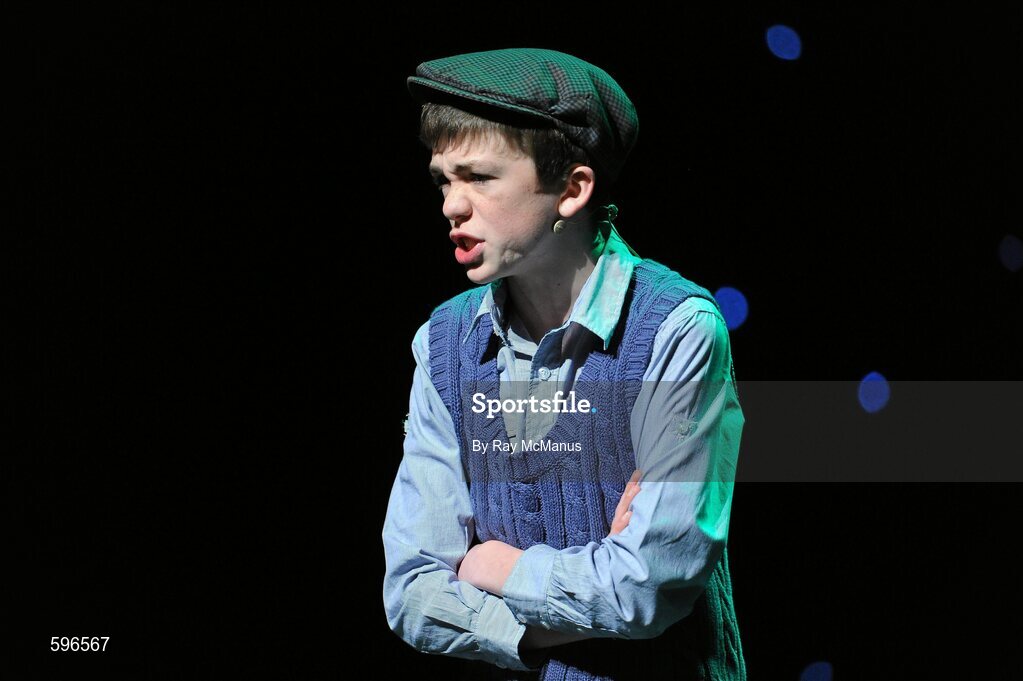 18 February 2012; Pauric Halpin, St Barry's GAA Club, Co. Roscommon, performing in the 'Recitation / Storytelling' competition in the All-Ireland Scór na nÓg Final 2012. Royal Theatre & Events Centre, Castlebar, Co. Mayo. Picture credit: Ray McManus / SPORTSFILE