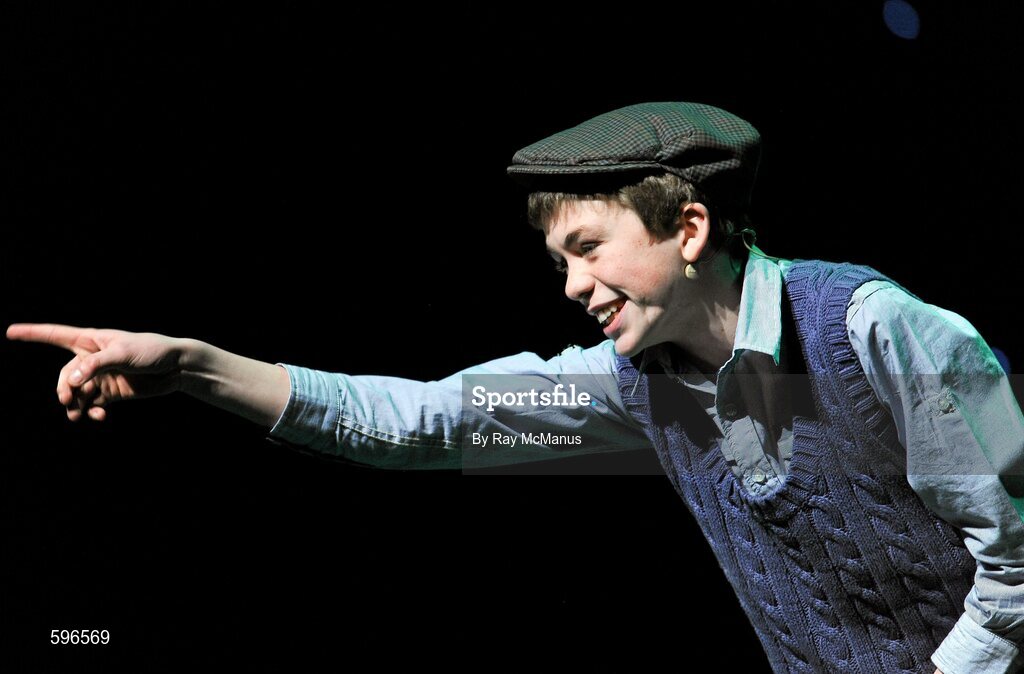 18 February 2012; Pauric Halpin, St Barry's GAA Club, Co. Roscommon, performing in the 'Recitation / Storytelling' competition in the All-Ireland Scór na nÓg Final 2012. Royal Theatre & Events Centre, Castlebar, Co. Mayo. Picture credit: Ray McManus / SPORTSFILE