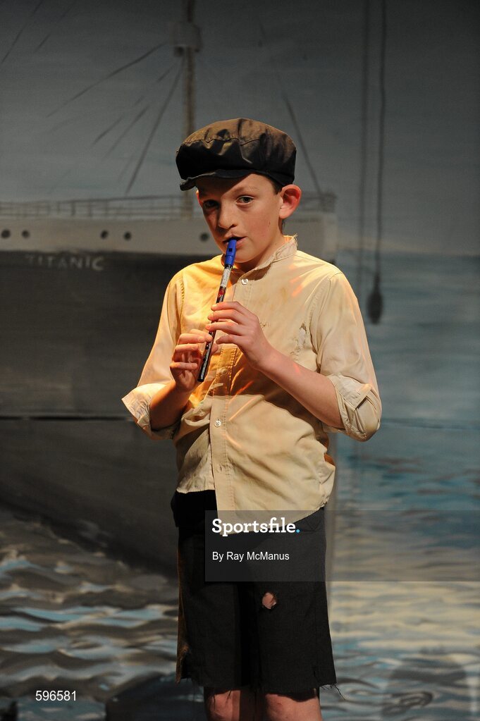 18 February 2012; Brian O'Sullivan, a member of the Carbery Rangers GAA Club, Co. Cork, performing in the 'Novelty Act' competition in the All-Ireland Scór na nÓg Final 2012. Royal Theatre & Events Centre, Castlebar, Co. Mayo. Picture credit: Ray McManus / SPORTSFILE