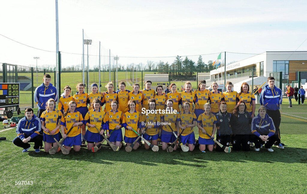 19 February 2012; The St. Patrick's College Drumcondra squad. 2012 Fr. Meachair Cup Final, Mary Immaculate Limerick v St. Patrick's College Drumcondra, Waterford IT, Waterford. Picture credit: Matt Browne / SPORTSFILE