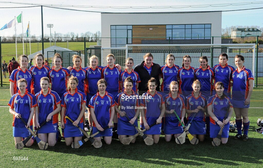 19 February 2012; The Mary Immaculate Limerick squad. 2012 Fr. Meachair Cup Final, Mary Immaculate Limerick v St. Patrick's College Drumcondra, Waterford IT, Waterford. Picture credit: Matt Browne / SPORTSFILE