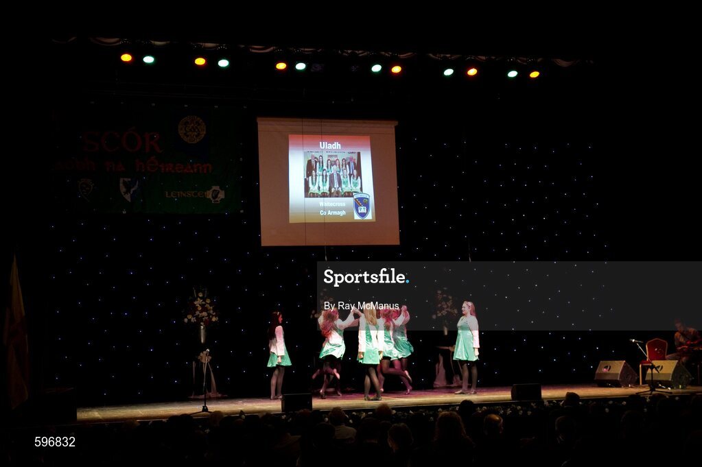 18 February 2012; The Whitecross GAA Club, Co. Armagh, performing in the 'Figure Dancing' competition during the All-Ireland Scór na nÓg Final 2012. Royal Theatre & Events Centre, Castlebar, Co. Mayo. Picture credit: Ray McManus / SPORTSFILE