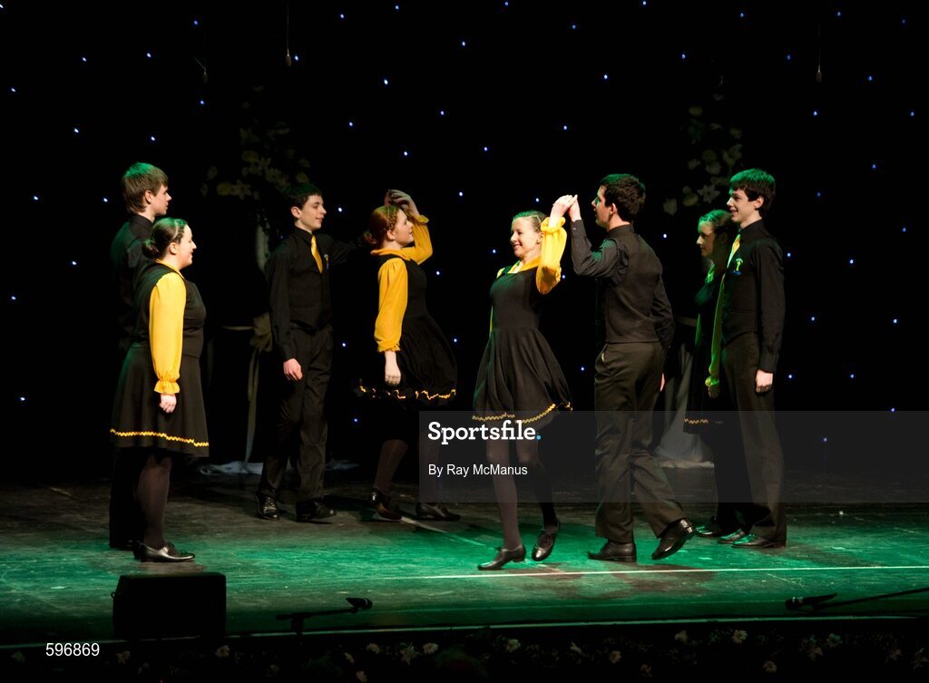 18 February 2012; Crosserlough GAA Club, Co. Cavan, performing in the 'Set Dancing' competition in the All-Ireland Scór na nÓg Final 2012. Royal Theatre & Events Centre, Castlebar, Co. Mayo. Picture credit: Ray McManus / SPORTSFILE