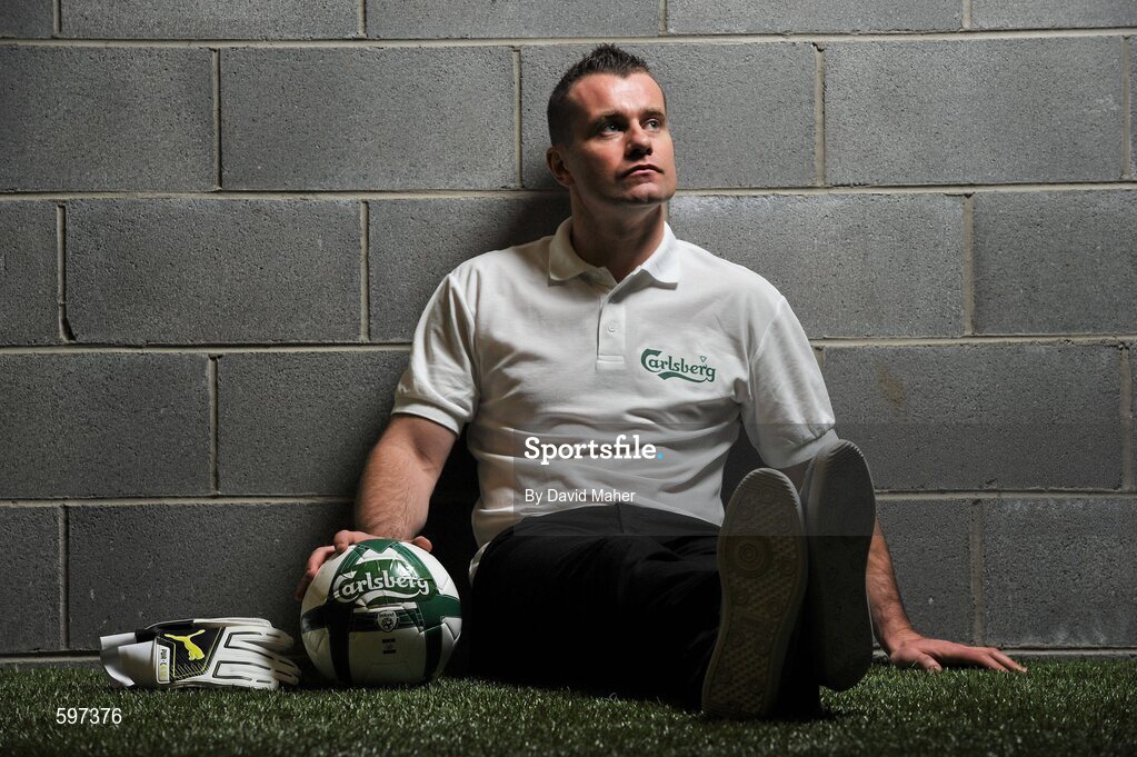 22 February 2012; Carlsberg, official beer to the Irish football team and UEFA Euro 2012TM, have announced that Republic of Ireland goalkeeper Shay Given will be their new UEFA Euro 2012TM Ambassador. Check out the Carlsberg Ireland Football Facebook page www.facebook.com/carlsbergfootball  for a chance to win prizes including VIP trips to UEFA Euro 2012TM; a trip to watch Shay and his club in action; UEFA Euro 2012TM goodies and tickets; special access to the UEFA EURO trophy and exclusive ‘behind the scenes’ content from the YBIG trip to Poland and the Republic of Ireland camp. Aviva Stadium, Lansdowne Road, Dublin. Picture credit: David Maher / SPORTSFILE