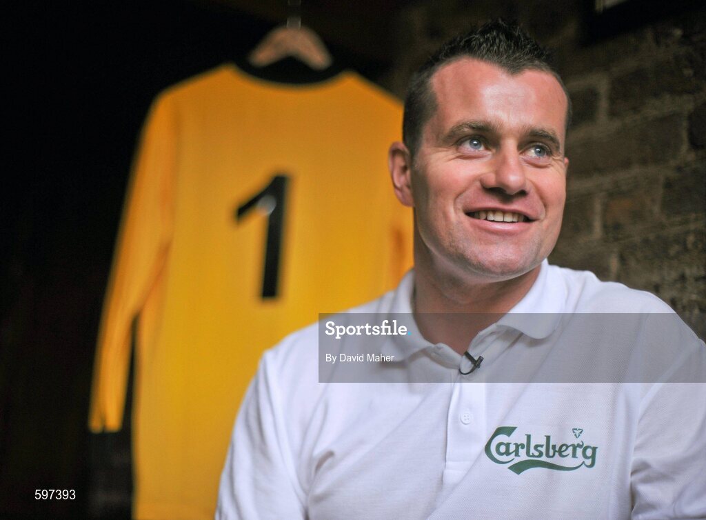 22 February 2012; Carlsberg, official beer to the Irish football team and UEFA Euro 2012TM, have announced that Republic of Ireland goalkeeper Shay Given will be their new UEFA Euro 2012TM Ambassador. Check out the Carlsberg Ireland Football Facebook page www.facebook.com/carlsbergfootball  for a chance to win prizes including VIP trips to UEFA Euro 2012TM; a trip to watch Shay and his club in action; UEFA Euro 2012TM goodies and tickets; special access to the UEFA EURO trophy and exclusive ‘behind the scenes’ content from the YBIG trip to Poland and the Republic of Ireland camp. Aviva Stadium, Lansdowne Road, Dublin. Picture credit: David Maher / SPORTSFILE