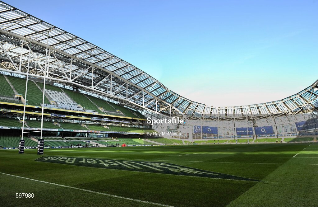 25 February 2012; A general view of the Aviva Stadium before the game. RBS Six Nations Rugby Championship, Ireland v Italy, Aviva Stadium, Lansdowne Road, Dublin. Picture credit: Ray McManus / SPORTSFILE