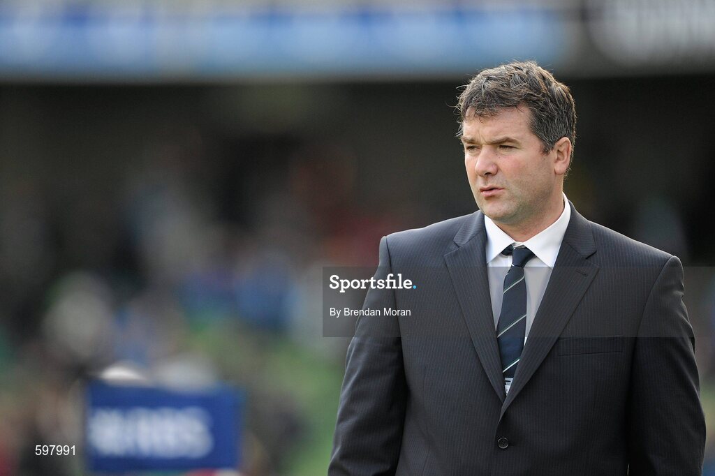 25 February 2012; Ireland stand-in forwards coach Anthony Foley before the game. RBS Six Nations Rugby Championship, Ireland v Italy, Aviva Stadium, Lansdowne Road, Dublin. Picture credit: Brendan Moran / SPORTSFILE