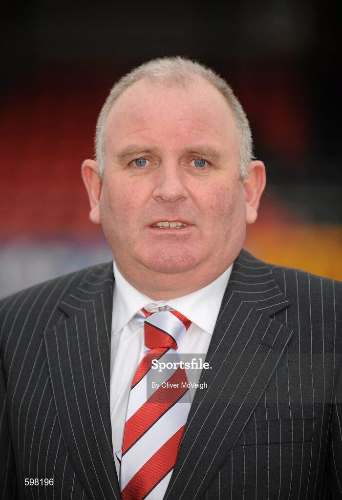 25 February 2012; Sean Barrett, Derry City Director. Derry City Squad Photo and Portraits 2012, Brandywell Stadium, Derry. Picture credit: Oliver McVeigh / SPORTSFILE