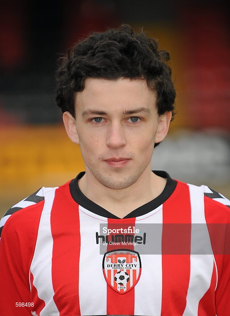 25 February 2012; Barry McNamee, Derry City. Derry City Squad Photo and Portraits 2012, Brandywell Stadium, Derry. Picture credit: Oliver McVeigh / SPORTSFILE