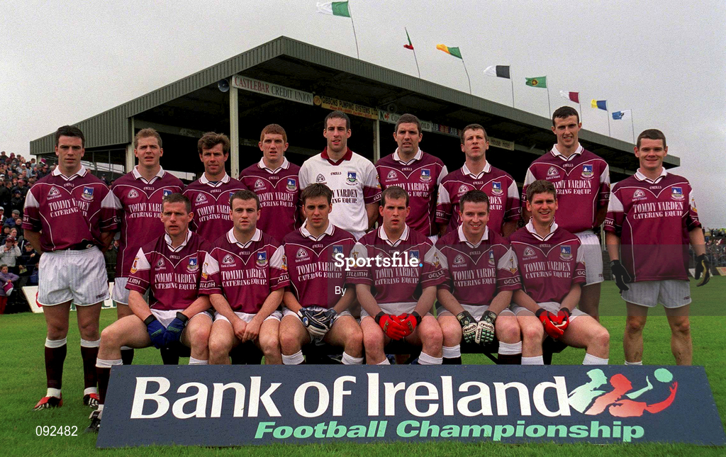 30 June 2002; Galway team, Galway v Sligo, Connacht Senior Football Championship Final, McHale Park, Castlebar, Mayo. Picture credit; David Maher / SPORTSFILE