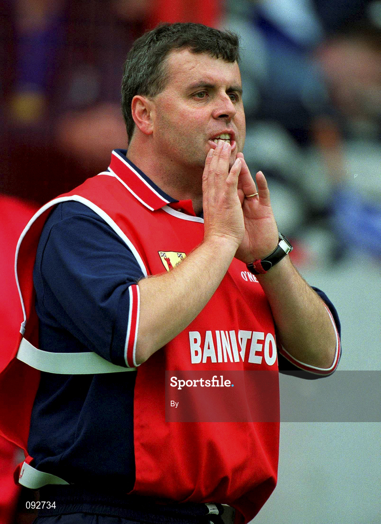 30 June 2002; Donncha O'Rinn, Cork Minor Manager. Hurling. Picture credit; Brendan Moran / SPORTSFILE
