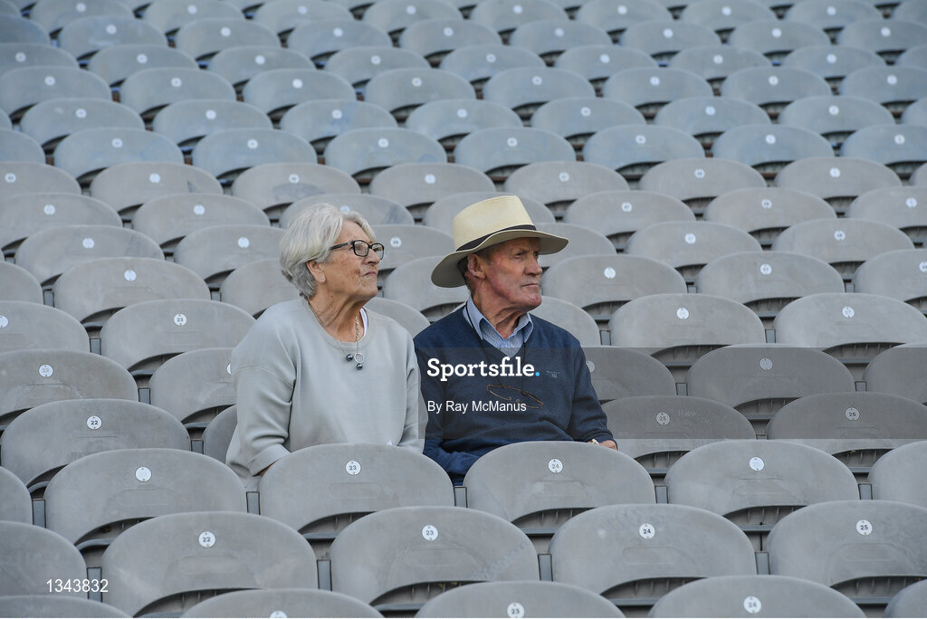 2 July 2017; Supporters relax in the Cusack Stand before the Leinster GAA Hurling Senior Championship Final match between Galway and Wexford at Croke Park in Dublin. Photo by Ray McManus/Sportsfile