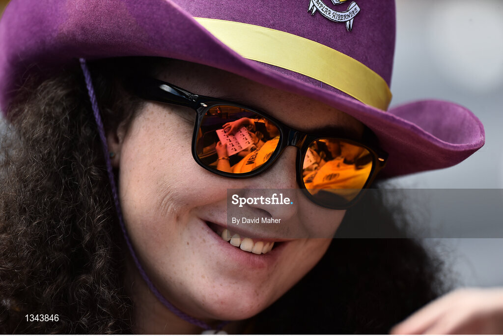 2 July 2017; Wexford supporter Ava Somers looks on before the Leinster GAA Hurling Senior Championship Final match between Galway and Wexford at Croke Park in Dublin. Photo by David Maher/Sportsfile