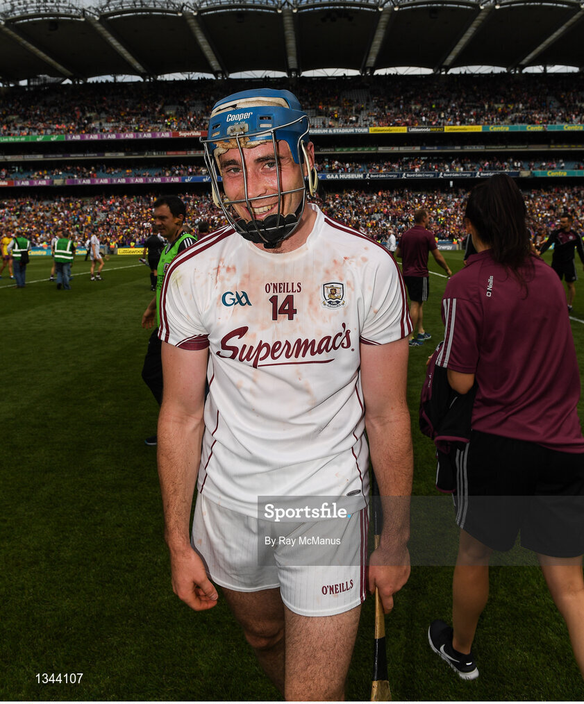 2 July 2017; Conor Cooney of Galway after the Leinster GAA Hurling Senior Championship Final match between Galway and Wexford at Croke Park in Dublin. Photo by Ray McManus/Sportsfile