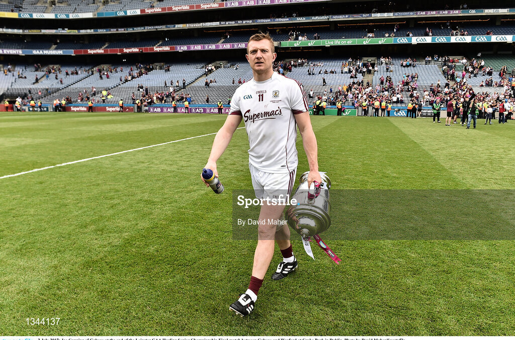 2 July 2017; Joe Canning of Galway at the end of the Leinster GAA Hurling Senior Championship Final match between Galway and Wexford at Croke Park in Dublin. Photo by David Maher/Sportsfile