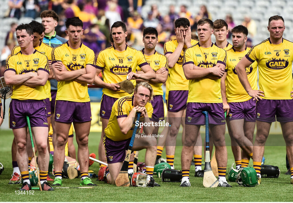 2 July 2017; Dejected  Wexford at the end of the Leinster GAA Hurling Senior Championship Final match between Galway and Wexford at Croke Park in Dublin. Photo by David Maher/Sportsfile