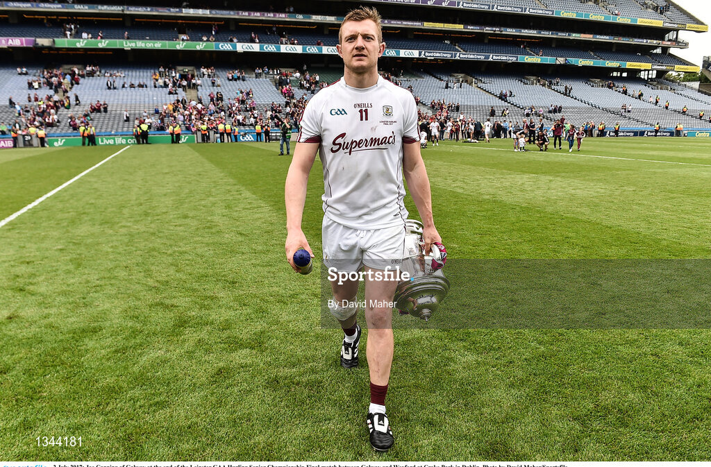 2 July 2017; Joe Canning of Galway at the end of the Leinster GAA Hurling Senior Championship Final match between Galway and Wexford at Croke Park in Dublin. Photo by David Maher/Sportsfile