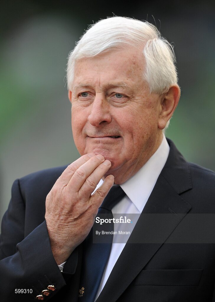 25 February 2012; John Hussey, President of the IRFU. RBS Six Nations Rugby Championship, Ireland v Italy, Aviva Stadium, Lansdowne Road, Dublin. Picture credit: Brendan Moran / SPORTSFILE