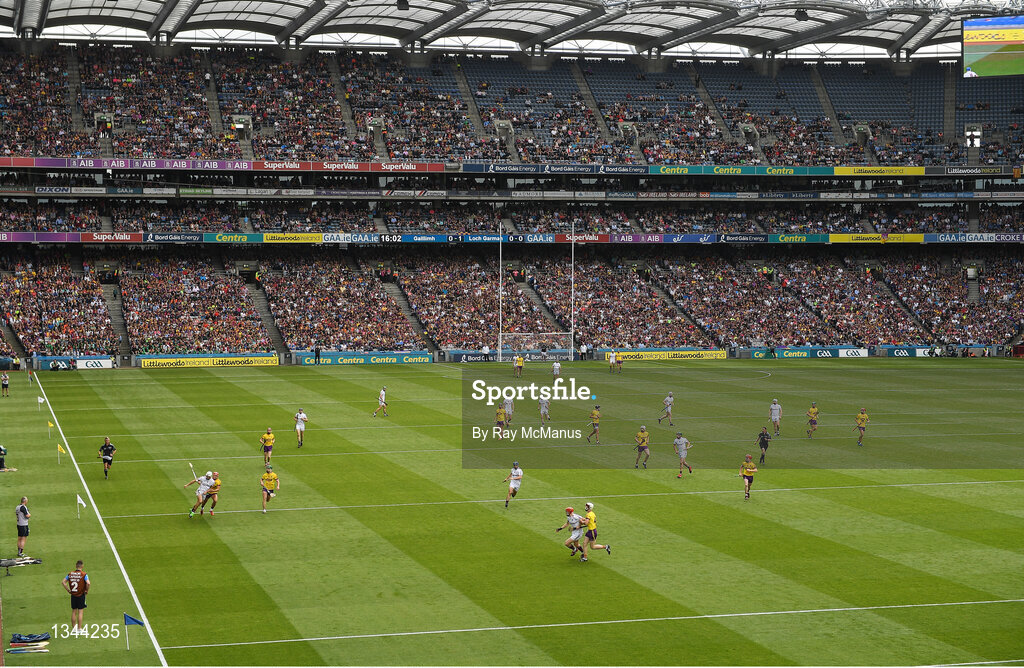 2 July 2017; A general view of the action as galway attack the Wexford defence in the 2nd minute of the Leinster GAA Hurling Senior Championship Final match between Galway and Wexford at Croke Park in Dublin. Photo by Ray McManus/Sportsfile
