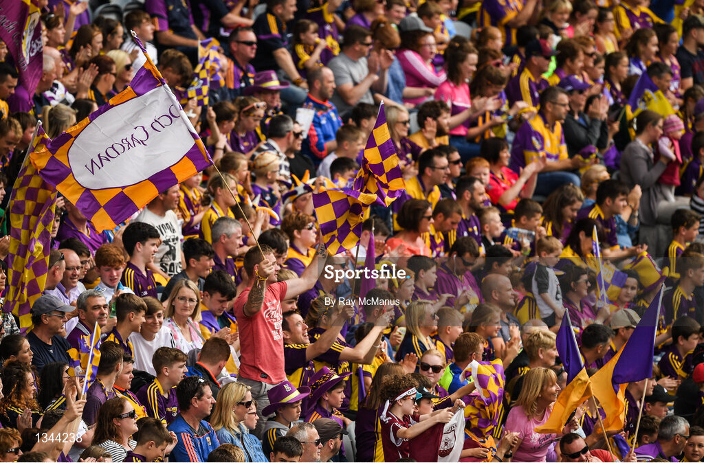 2 July 2017; A section of the record 60,032 in the Cusack Stand before the Leinster GAA Hurling Senior Championship Final match between Galway and Wexford at Croke Park in Dublin. Photo by Ray McManus/Sportsfile