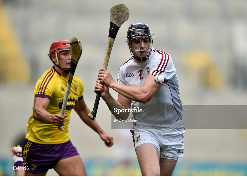 2 July 2017; Joseph Cooney of Galway during the Leinster GAA Hurling Senior Championship Final match between Galway and Wexford at Croke Park in Dublin. Photo by David Maher/Sportsfile