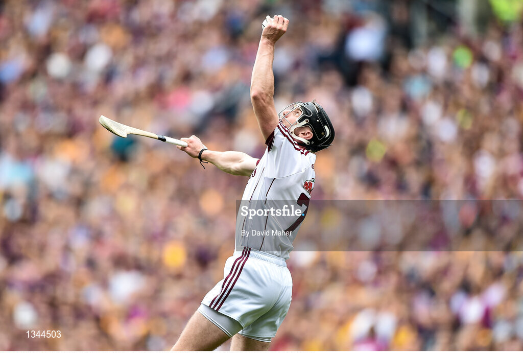 2 July 2017; Aidan Harte of Galway during the Leinster GAA Hurling Senior Championship Final match between Galway and Wexford at Croke Park in Dublin. Photo by David Maher/Sportsfile