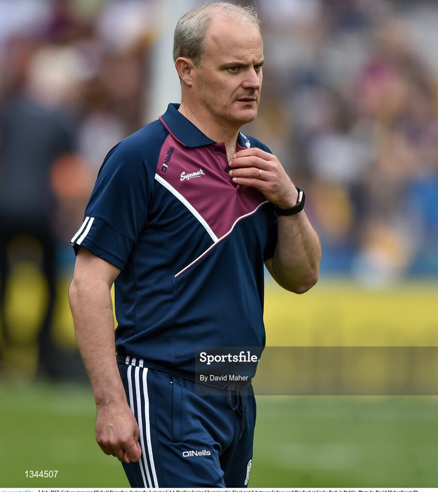 2 July 2017; Galway manager Micheál Donoghue during the Leinster GAA Hurling Senior Championship Final match between Galway and Wexford at Croke Park in Dublin. Photo by David Maher/Sportsfile